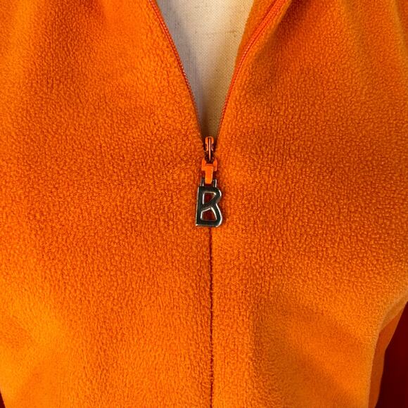 Bogner Womens Orange Fall Quarter Zip Pullover Fleece Sweatshirt Skiwear Med - Picture 7 of 12
